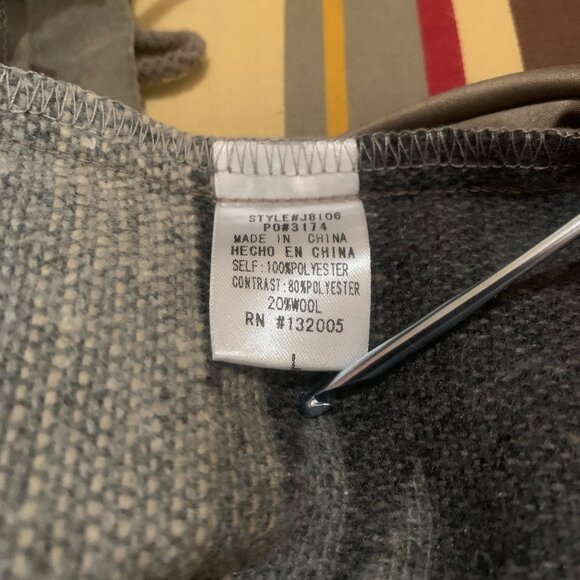 Entro Women's Vest Utility Aztec Brown Drawstring Cargo Pockets Cabincore Boho - Picture 14 of 16